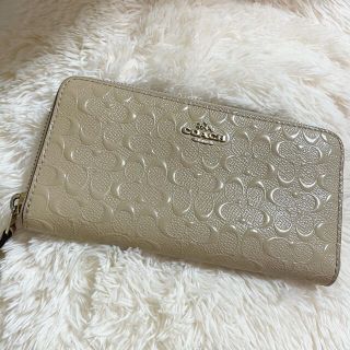 コーチ(COACH)のCOACH コーチ　財布　シグネチャー　ベージュ(財布)