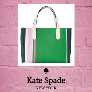 ケイトスペードニューヨーク(kate spade new york)の★SALE☆【kate spade】キットストライプキャンバストートバック(トートバッグ)