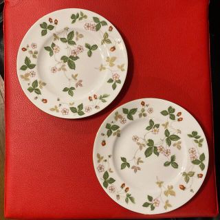 ウェッジウッド(WEDGWOOD)の4枚組 ワイルドストロベリー  20cm プレート(食器)