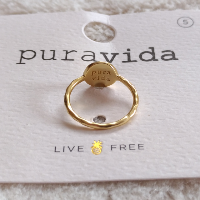 Pura Vida(プラヴィダ)のセール プラヴィダ リング 指輪 コンパス US 5 ゴールド ロンハーマン取扱 レディースのアクセサリー(リング(指輪))の商品写真