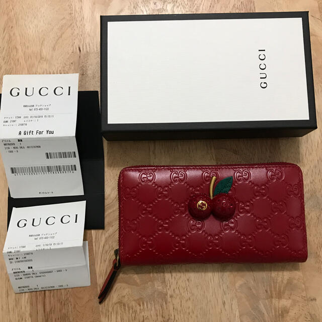 日本未発売】 - Gucci GUCCI 正規品 長財布 チェリー 財布 - skconcept.com