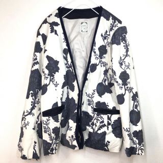 ザラ(ZARA)の【希少】 LEFTY   ノーカラージャケット　花柄　総柄(ノーカラージャケット)