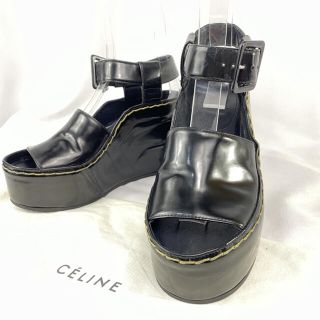 セリーヌ(celine)のCELINE セリーヌ 厚底 ダブルストラップ サンダル 36 フィービー期？(サンダル)