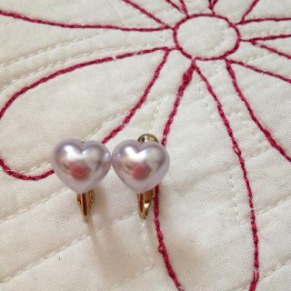 ハートパール♡イヤリング(イヤリング)