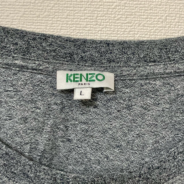 KENZO(ケンゾー)の最終値下げ　KENZO ケンゾー　　プリント　ロゴ　Tシャツ　グレー　L モード メンズのトップス(Tシャツ/カットソー(半袖/袖なし))の商品写真