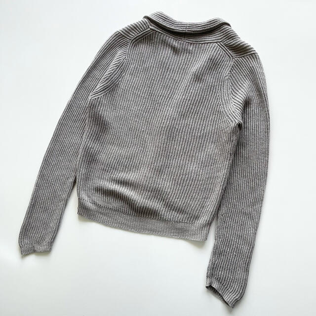 マーガレットハウエル CHUNKY LINEN リネンカーディガン グレー Ⅱ