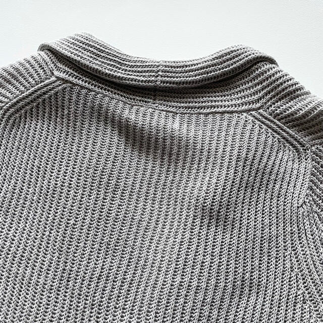 マーガレットハウエル CHUNKY LINEN リネンカーディガン グレー Ⅱ