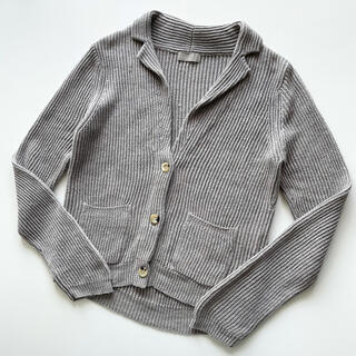 マーガレットハウエル CHUNKY LINEN リネンカーディガン グレー Ⅱ