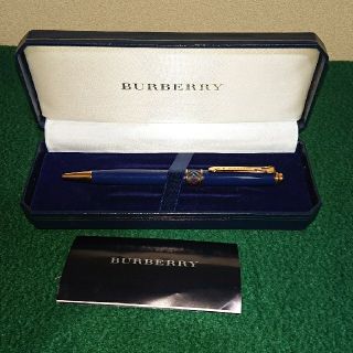 バーバリー(BURBERRY)の美品‼️ BURBERRY バーバリー のボールペン✒️ 紺 (ペン/マーカー)