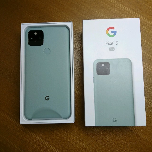 Google Pixel(グーグルピクセル)のGoogle Pixel 5  Sorta Sage SIMフリー新品未使用 スマホ/家電/カメラのスマートフォン/携帯電話(スマートフォン本体)の商品写真
