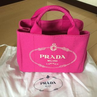 プラダ(PRADA)のプラダ💕カナパ💕ミニトートバッグ💕フューシャピンク(トートバッグ)