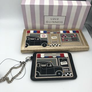 ルルギネス(LULU GUINNESS)の【新品未使用】（入手困難）ルルギネス刺繍　長財布ロンドン街並み(長財布)