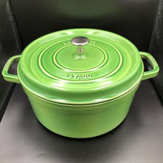 ストウブ(STAUB)のstaub 限定色 アボカド グリーン ストウブ 26cm(鍋/フライパン)