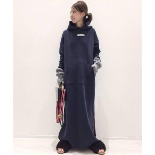 アパルトモンドゥーズィエムクラス(L'Appartement DEUXIEME CLASSE)のAMERICANA Side Zip Sweat ワンピース☆(ロングワンピース/マキシワンピース)