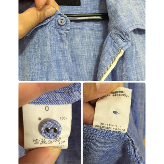 TOMORROWLAND(トゥモローランド)のmarib様用 トゥモローランド リネンシャツ ブルー メンズのトップス(シャツ)の商品写真