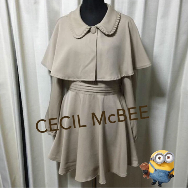 Cecil Mcbee 値下 Cecil Mcbee ケープ付きワンピース の通販 By セシルマクビーならラクマ