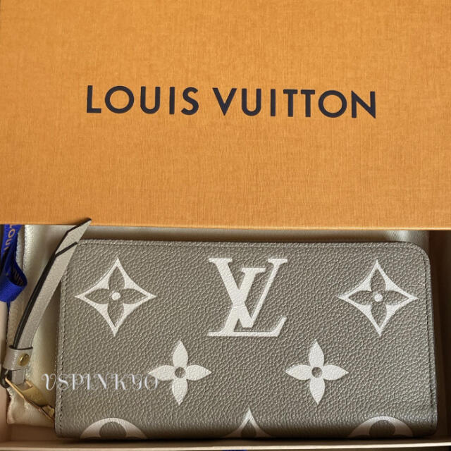 ルイヴィトン LV ジッピーウォレット バイカラーモノグラム トゥルトレール牛革ライニング