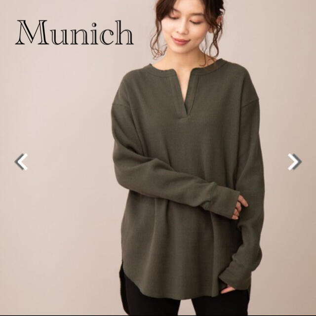 SCOT CLUB(スコットクラブ)のMunich コットンリブジャージー　バックスリット＆ヘンリーネックプルオーバー レディースのトップス(カットソー(長袖/七分))の商品写真