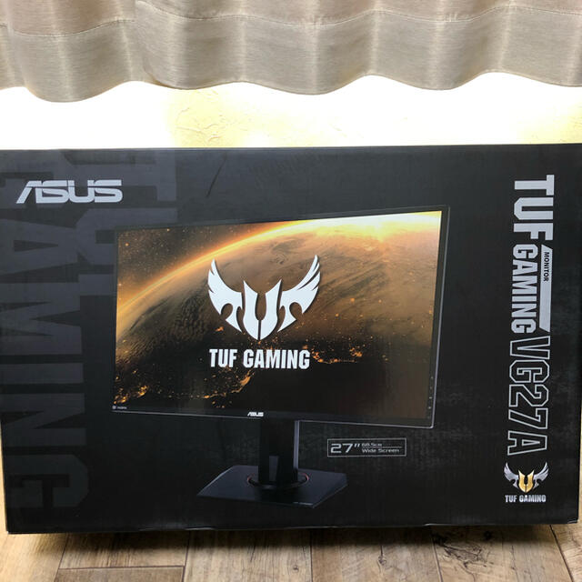 ASUS(エイスース)のTUF Gaming VG27A27インチ ブラック ゲーミングモニター スマホ/家電/カメラのPC/タブレット(ディスプレイ)の商品写真