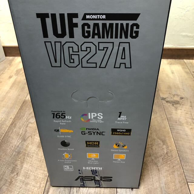 ASUS(エイスース)のTUF Gaming VG27A27インチ ブラック ゲーミングモニター スマホ/家電/カメラのPC/タブレット(ディスプレイ)の商品写真