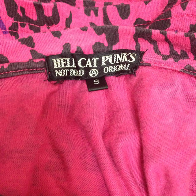 HELLCATPUNKS(ヘルキャットパンクス)の＊ヘルキャ ヒョウ柄ロンT＊ レディースのトップス(Tシャツ(長袖/七分))の商品写真