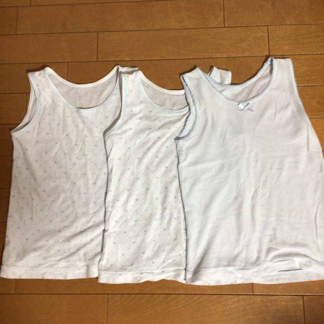 女の子130 タンクトップ 肌着6枚セット キッズ/ベビー/マタニティのキッズ服女の子用(90cm~)(下着)の商品写真