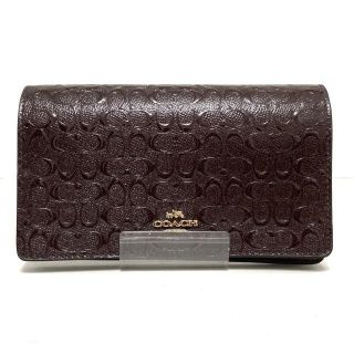 コーチ(COACH)のCOACH(コーチ) 財布 F15620 ダークブラウン(財布)