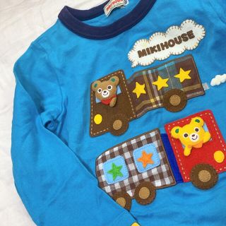 ミキハウス(mikihouse)のミキハウス★ワッペン付きロンT★100サイズ(Tシャツ/カットソー)