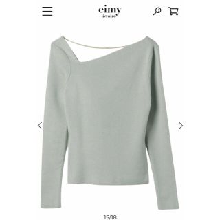 エイミーイストワール(eimy istoire)のeimy♡バックオープンボートネックニット(カットソー(長袖/七分))