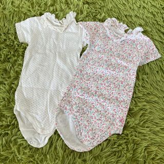 プチバトー(PETIT BATEAU)のプチバトー♡襟付きボディスーツ24M(Tシャツ/カットソー)