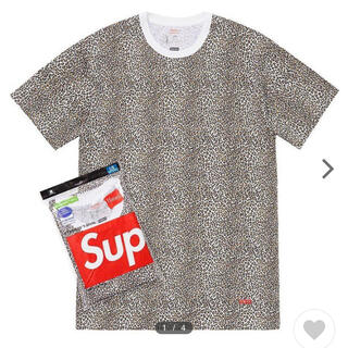 シュプリーム(Supreme)のSupreme Hanes Leopard Tagless Tee 1枚　M(Tシャツ/カットソー(半袖/袖なし))