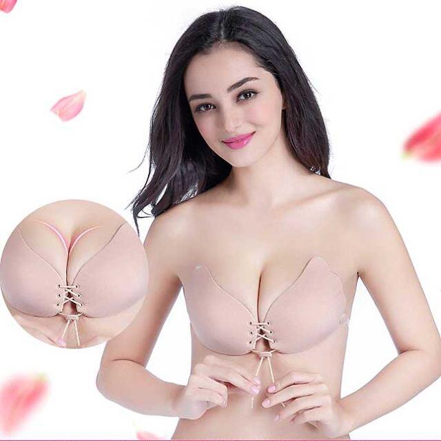 ヌーブラ Bカップ ベージュ NuBra 美盛 紐付き パーティ キャバ ドレス レディースの下着/アンダーウェア(ヌーブラ)の商品写真