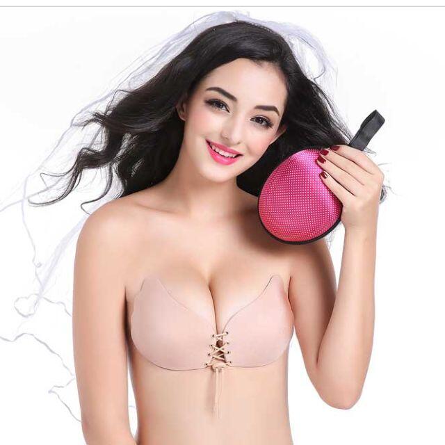 ヌーブラ Bカップ ベージュ NuBra 美盛 紐付き パーティ キャバ ドレス レディースの下着/アンダーウェア(ヌーブラ)の商品写真