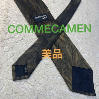 コムサメン(COMME CA MEN)の美品！COMME CA MEN ネクタイ シルク オリーブグリーン 大人気！(ネクタイ)