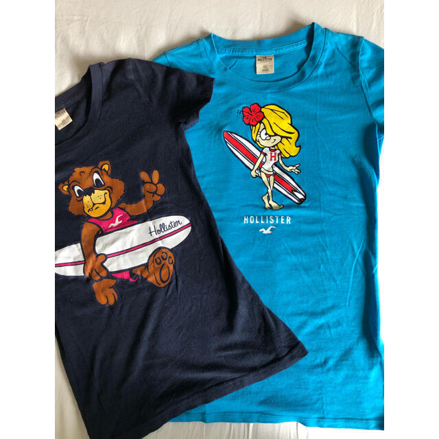 Hollister(ホリスター)のHollistar ガールズTシャツ2枚セット XS キッズ/ベビー/マタニティのキッズ服女の子用(90cm~)(Tシャツ/カットソー)の商品写真