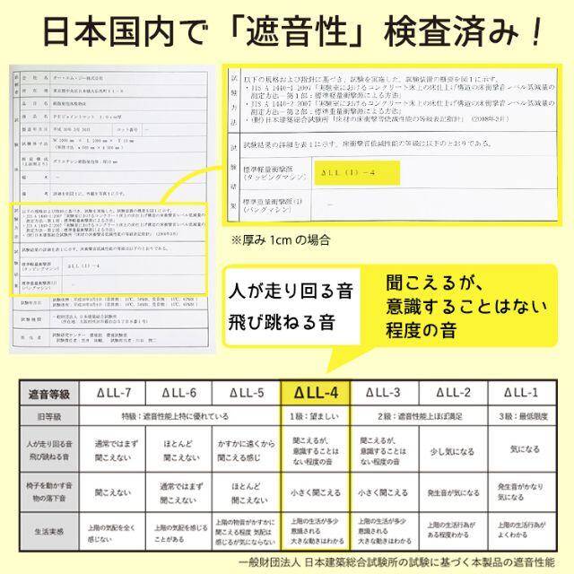 ジョイントマット 大判 抗菌 グレー＆アイボリー 新品 約6畳 　送料無料 インテリア/住まい/日用品のラグ/カーペット/マット(カーペット)の商品写真