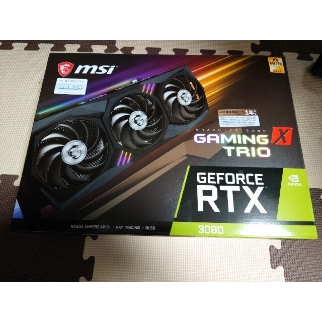 ビデオカード【新品未使用】msi Rtx 3080 GamingX Trio