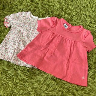 プチバトー(PETIT BATEAU)のプチバトー♡Tシャツ2枚セット24M(Tシャツ/カットソー)