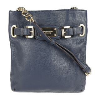 Michael Kors マイケルコース   ショルダーバッグ 35F2GHMC3L レザー   ネイビー ゴールド金具  クロスボディ 斜めがけ 【本物保証】