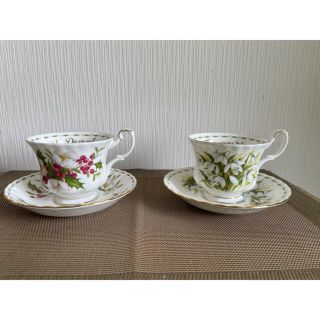 ロイヤルアルバート(ROYAL ALBERT)のlove 13 様専用　ROYAL ALBERT ティーセット(グラス/カップ)