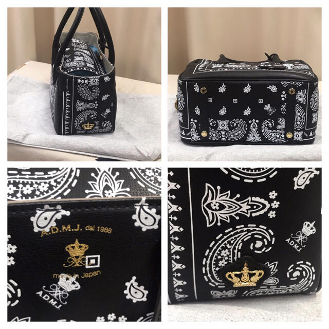 ❤︎美品❤︎A.D.M.J.エーディーエムジェイ バンダナ柄 ミニトート