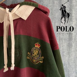 ポロラルフローレン(POLO RALPH LAUREN)のラルフローレン　ラガーシャツ　プルオーバー　パーカー　ワンポイント刺繍ロゴ(パーカー)