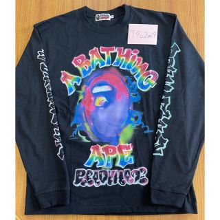 アベイシングエイプ(A BATHING APE)のBAPE X READYMADE SPRAY WIDE FIT L/S TEE(Tシャツ/カットソー(七分/長袖))