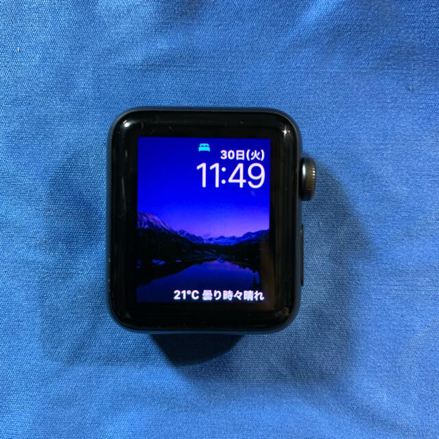 Apple Watch(アップルウォッチ)のAppleWatch Series3 Nike+ GPS 38mmスペースグレイ スマホ/家電/カメラのスマートフォン/携帯電話(その他)の商品写真