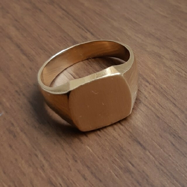 信頼 専用です。k18 18金 印台リング リング(指輪) - electmcshane.com