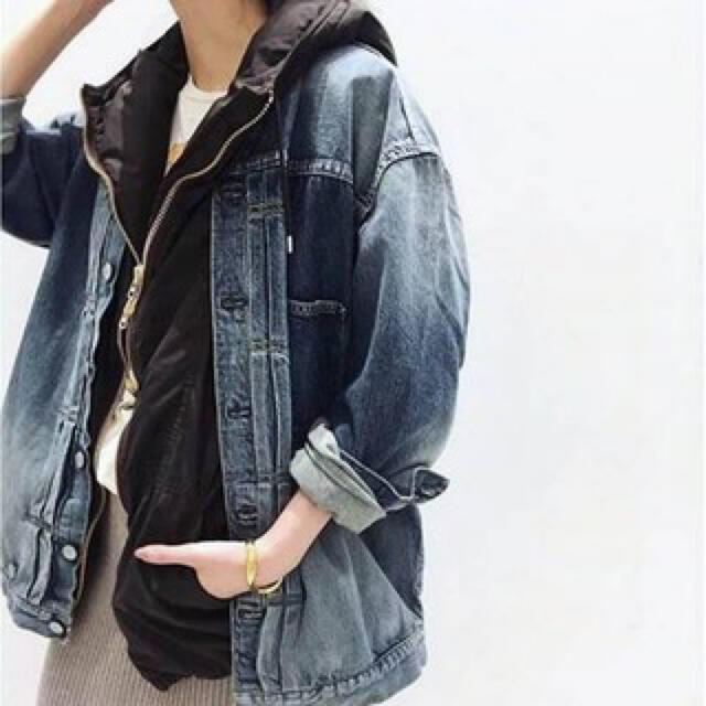 L'Appartement DEUXIEME CLASSE(アパルトモンドゥーズィエムクラス)のL’Appartemenr  OVERSIZE DENIM JACKET レディースのジャケット/アウター(Gジャン/デニムジャケット)の商品写真