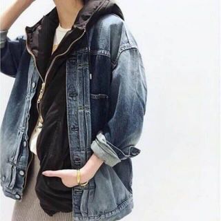 アパルトモンドゥーズィエムクラス(L'Appartement DEUXIEME CLASSE)のL’Appartemenr  OVERSIZE DENIM JACKET(Gジャン/デニムジャケット)