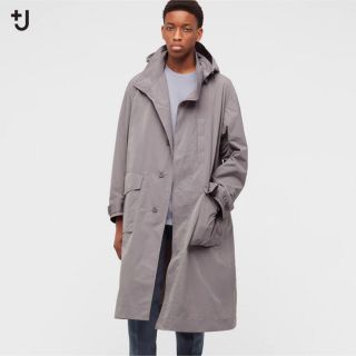 ユニクロ(UNIQLO)のUNIQLO ＋Ｊオーバーサイズフーデッドロングコート　GLAY サイズＳ(その他)