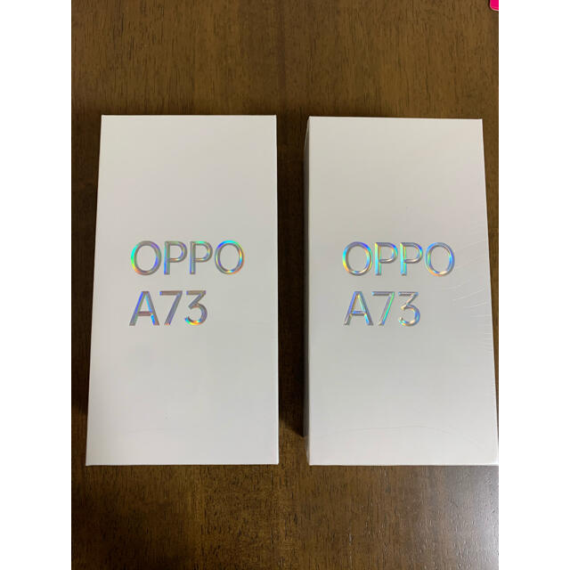 OPPO(オッポ)のoppo A73 新品未使用　2台セット スマホ/家電/カメラのスマートフォン/携帯電話(スマートフォン本体)の商品写真