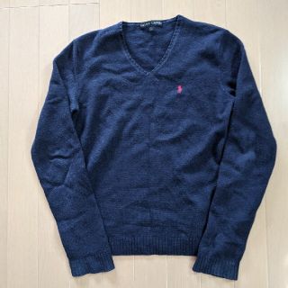 ラルフローレン(Ralph Lauren)のラルフローレンウールセーター 紺色 L 制服にも(ニット/セーター)